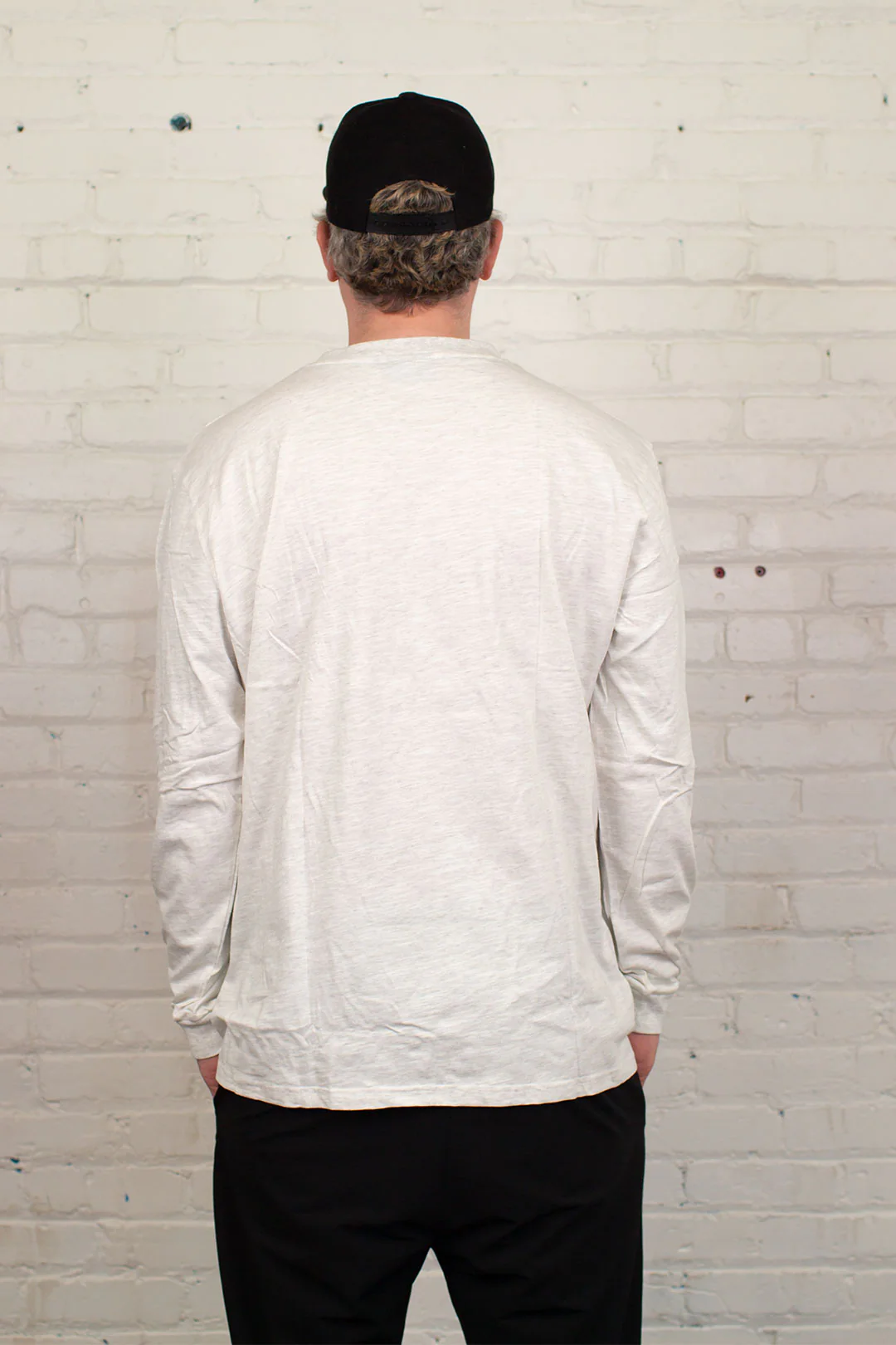 CROSSKEN - SK CUT & SEW - Gray LONG Sleeve - Image 3